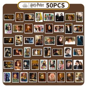 50Pcs Harry Potter Waterproof Stickers – Q Version Cartoon