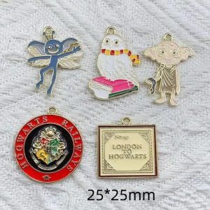 10PCS Cartoon Enamel Charms