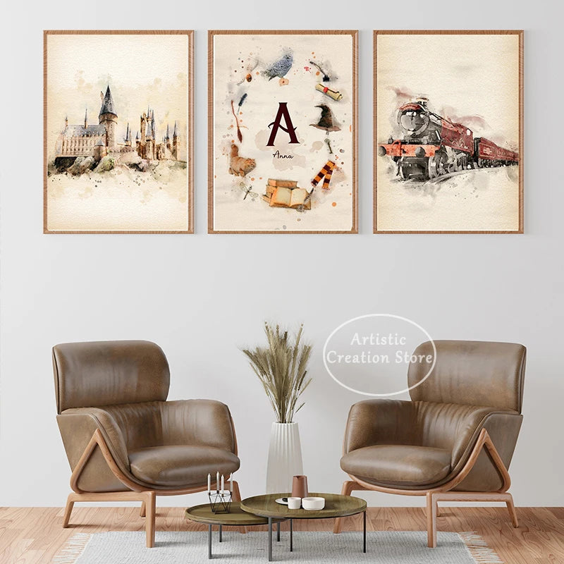 Magic World Castle Canvas Art Print - Image 3