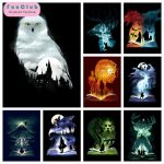 Cartoon Owl Magic Book 5D DIY Diamond Painting Kit