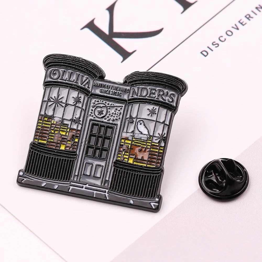 Ollivanders Wand Shop Enamel Pin - Image 3