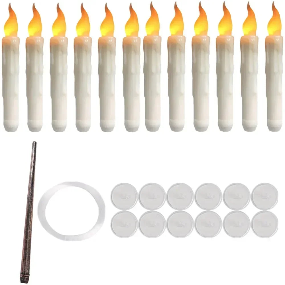 Floating LED Candles with Magic Wand Remote - Image 12