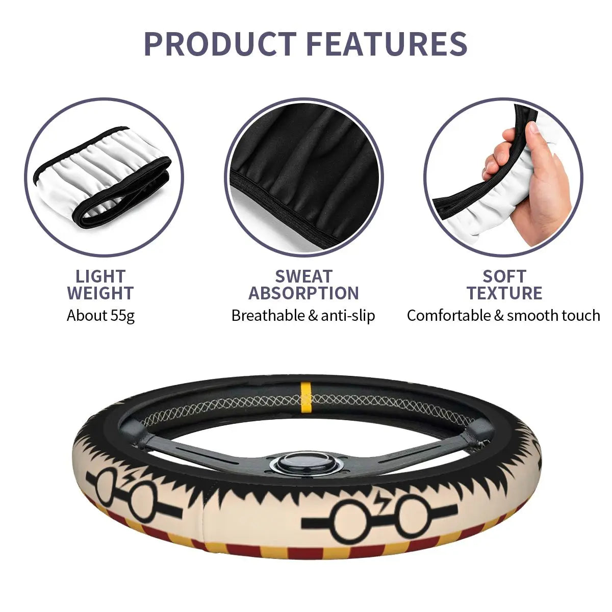 Harry Potter Magic School Steering Wheel Cover - Image 4