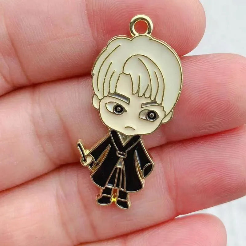 10PCS Alloy Dripping Magic School Charms - Image 5