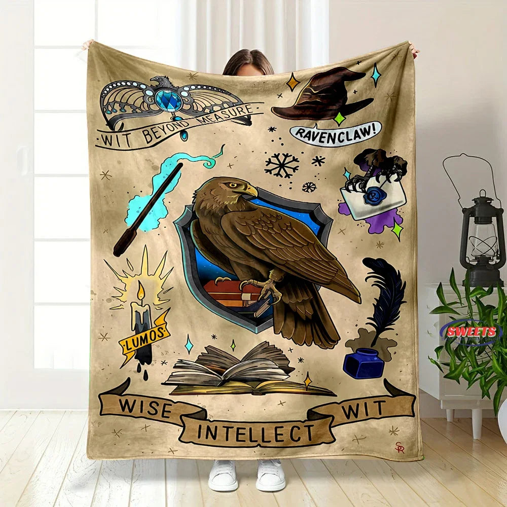 Soft Flannel Magic Hat Pattern Throw Blanket - Image 9