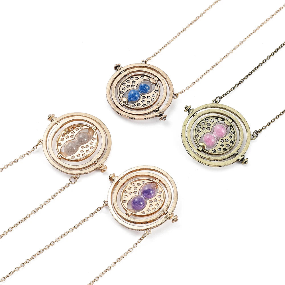 Harry Potter Time Turner Hourglass Pendant Necklace