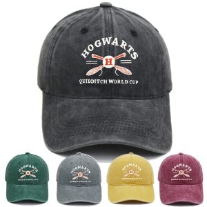 Harry Potter Embroidered Washed Baseball Hat