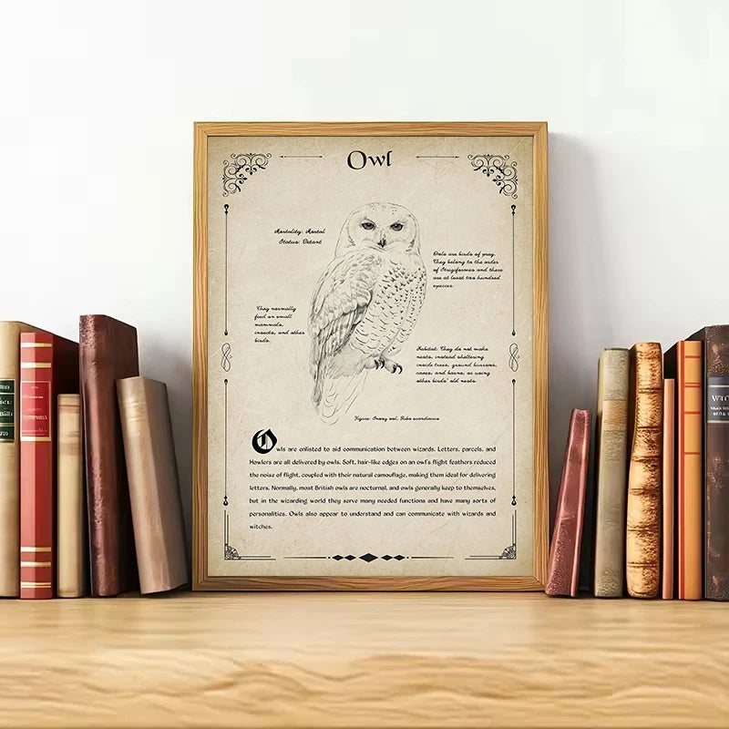 Retro Wizard World Magical Creatures Poster - Image 3